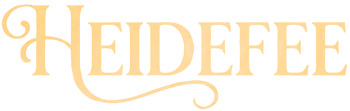 Heidefee Schriftzug in Gold